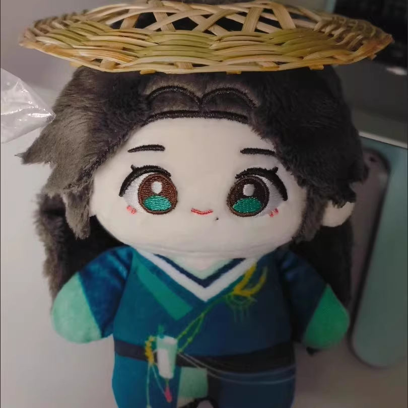 Mini Ancient-Style Bamboo Hat DIY Accessory for Xie Lian & Li Lianhua Plush Dolls, Tiny Ancient Hats for BJD Dolls