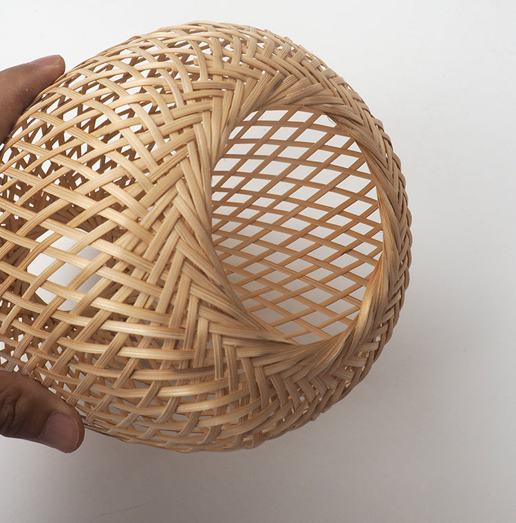 Hand-woven Bamboo Chinese Style Lampshade, Decor Shade for Dining Room Teahouse Study, for Ancient Costume Shooting Birthday Wedding Homestay Decoration (Lamp base & bulb not included)